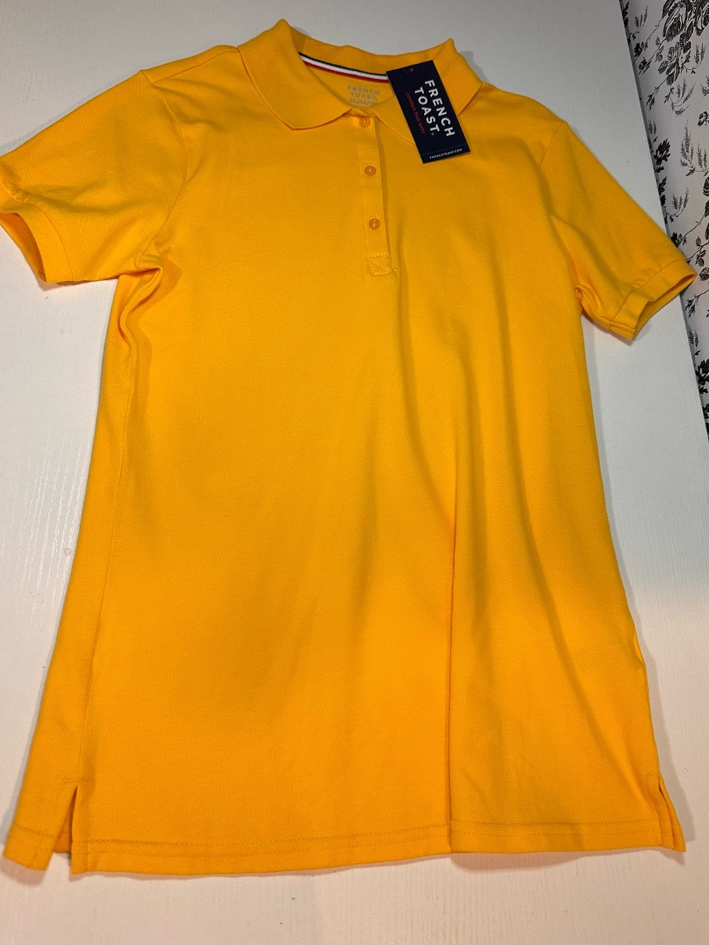 French Toast Bright Yellow Men’s Polo Shirt